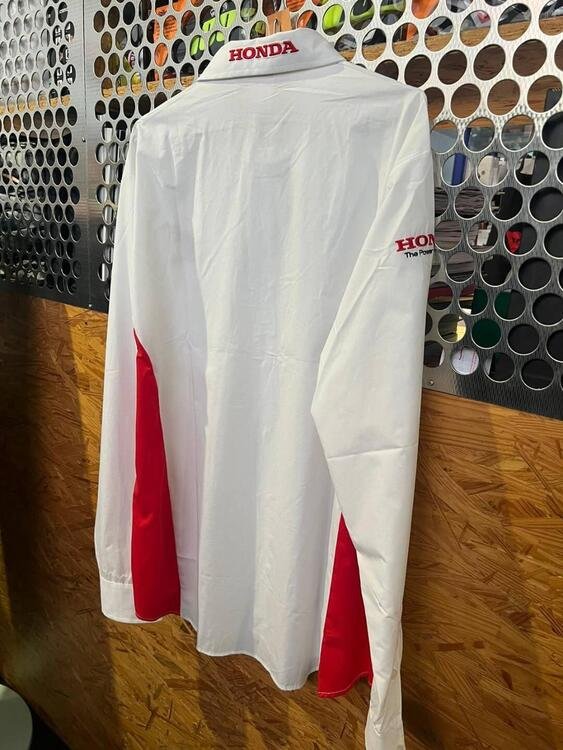 Camicia HONDA bianco/rosso (3)