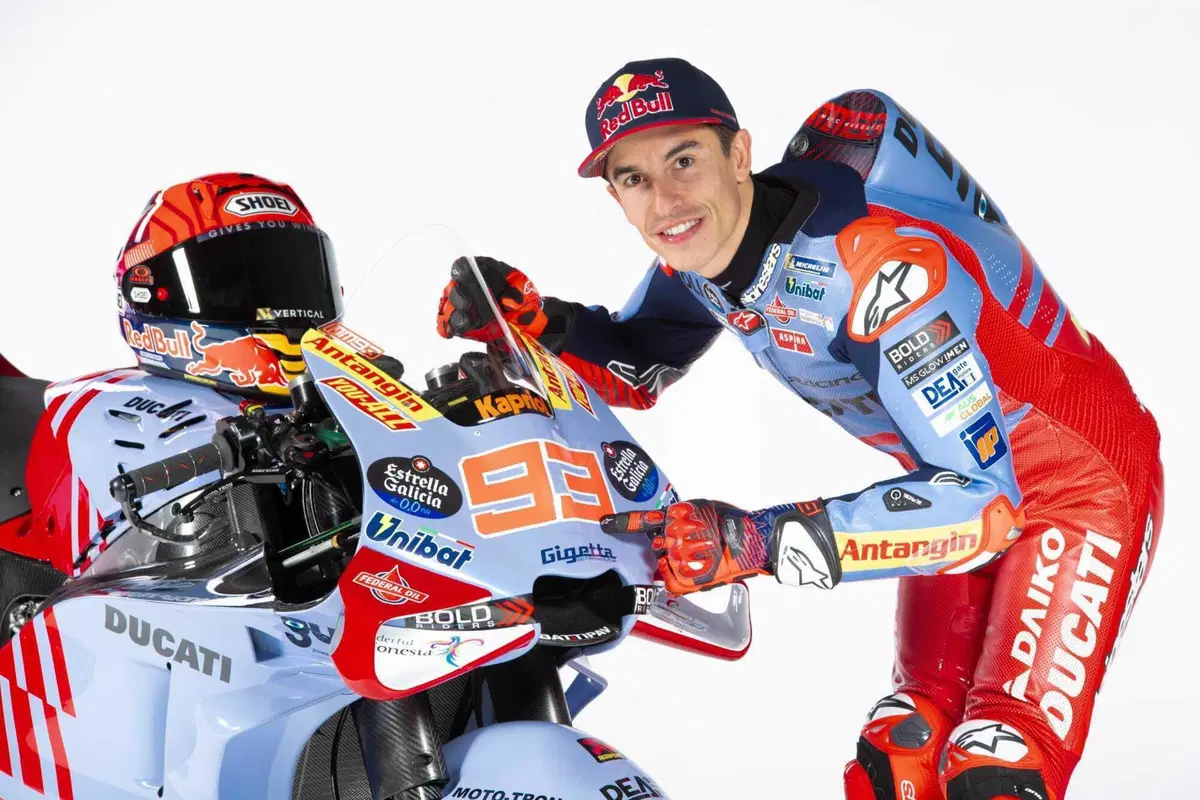 Marc Marquez con la Ducati del team Gresini