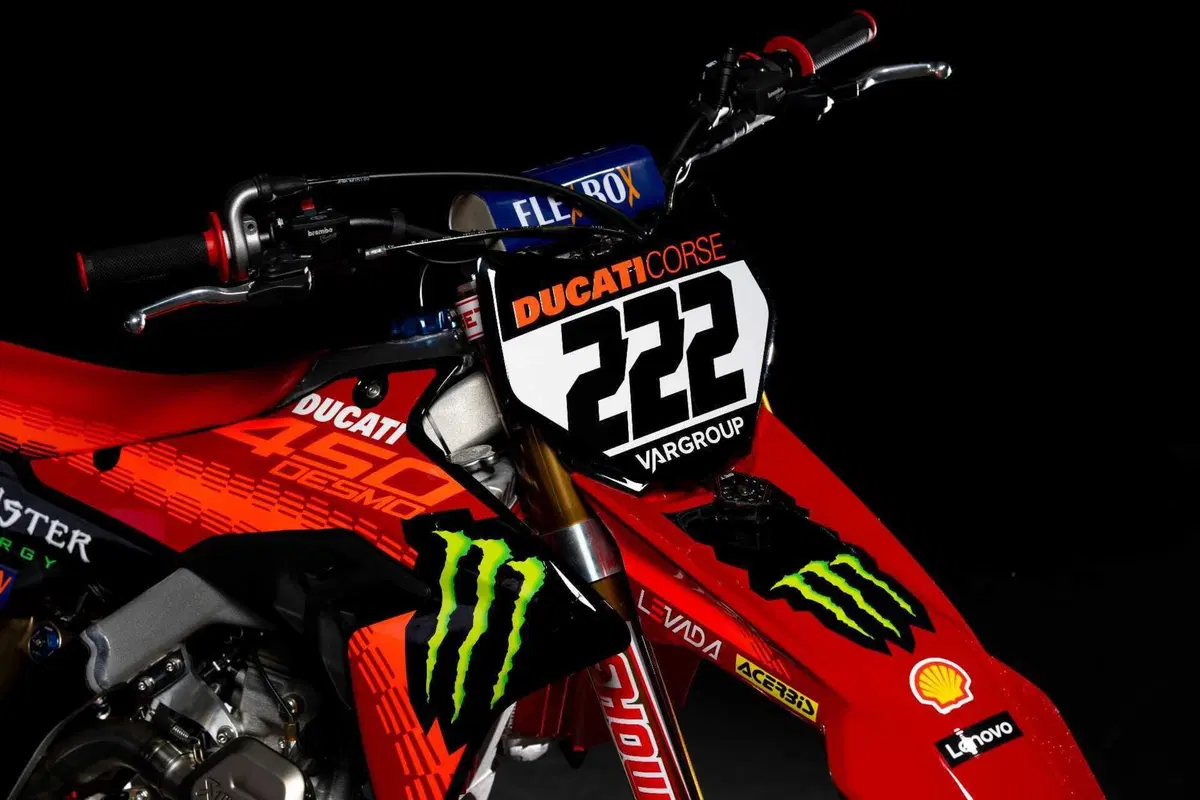Ducati Desmo 450 MX, svelata la versione da gara