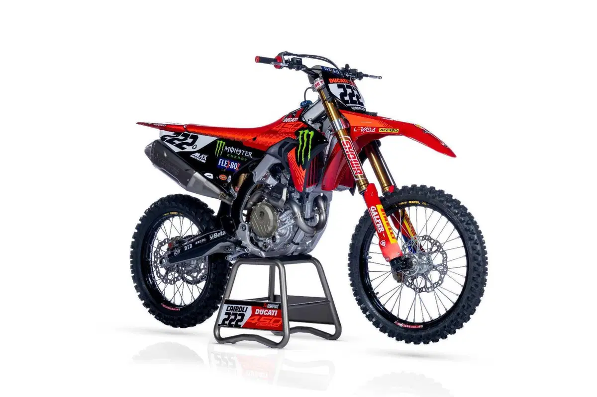 Ducati Desmo 450 MX, svelata la versione da gara