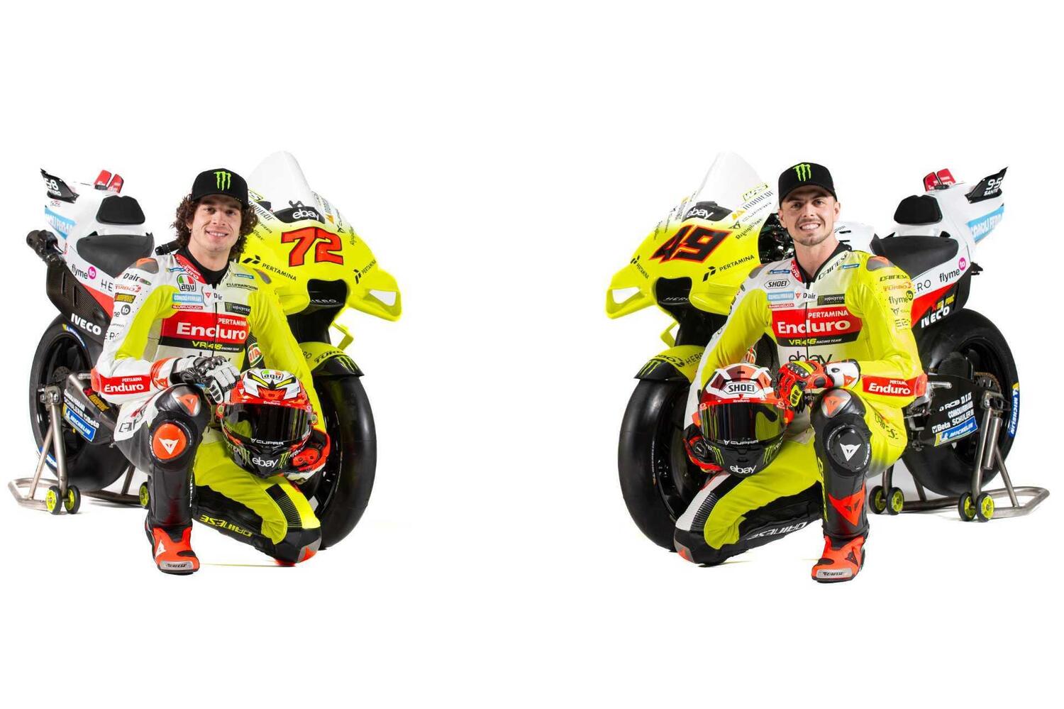 MotoGP 2024, presentato il VR46 Racing Team: le Ducati di Bezzecchi e Di Giannantonio [GALLERY]