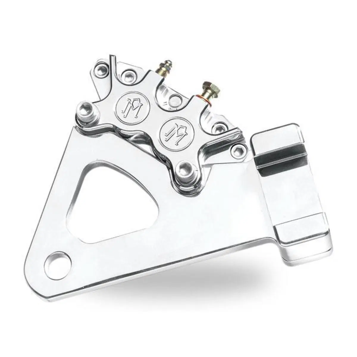 Pinza freno PM 4 pistoni post. con supporto - crom Performance Machine