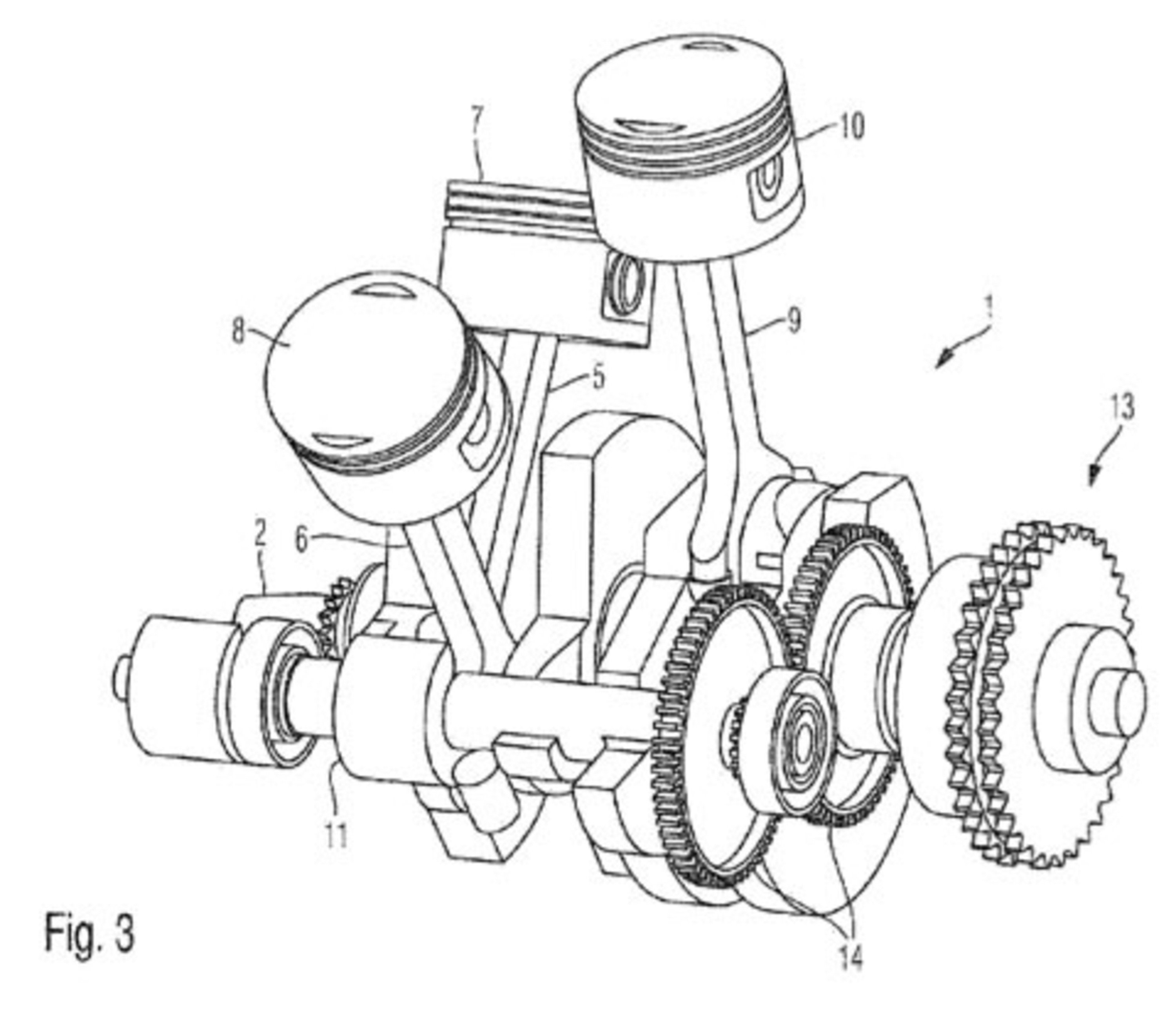 BMW, un brevetto per un tre cilindri a W