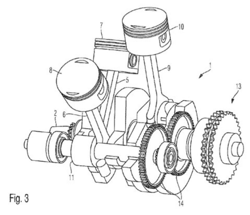 BMW, un brevetto per un tre cilindri a W