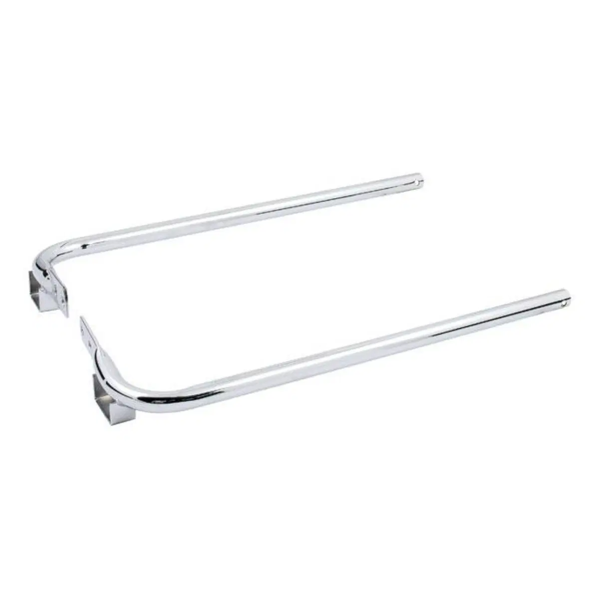 Staffe supporto borse/marmitte cromate per Touring 
