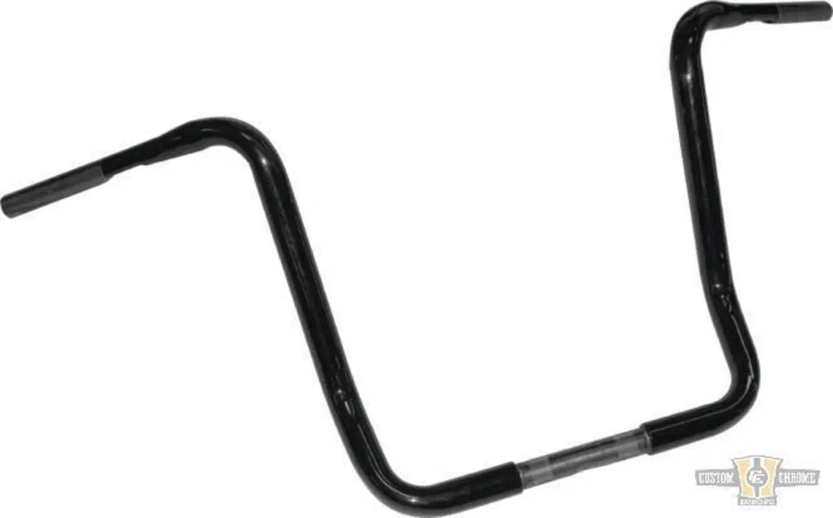 Manubrio Ape Hanger 1-1/4" alto 16" FLHT nero Fat 