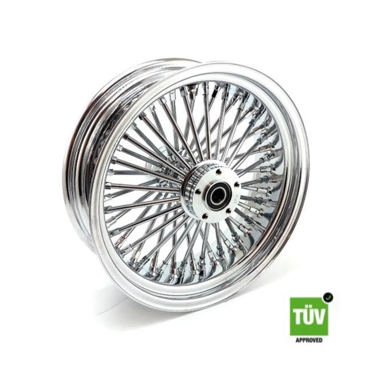 Ruota posteriore cromata Big Spoke 48 raggi 16”x 5 