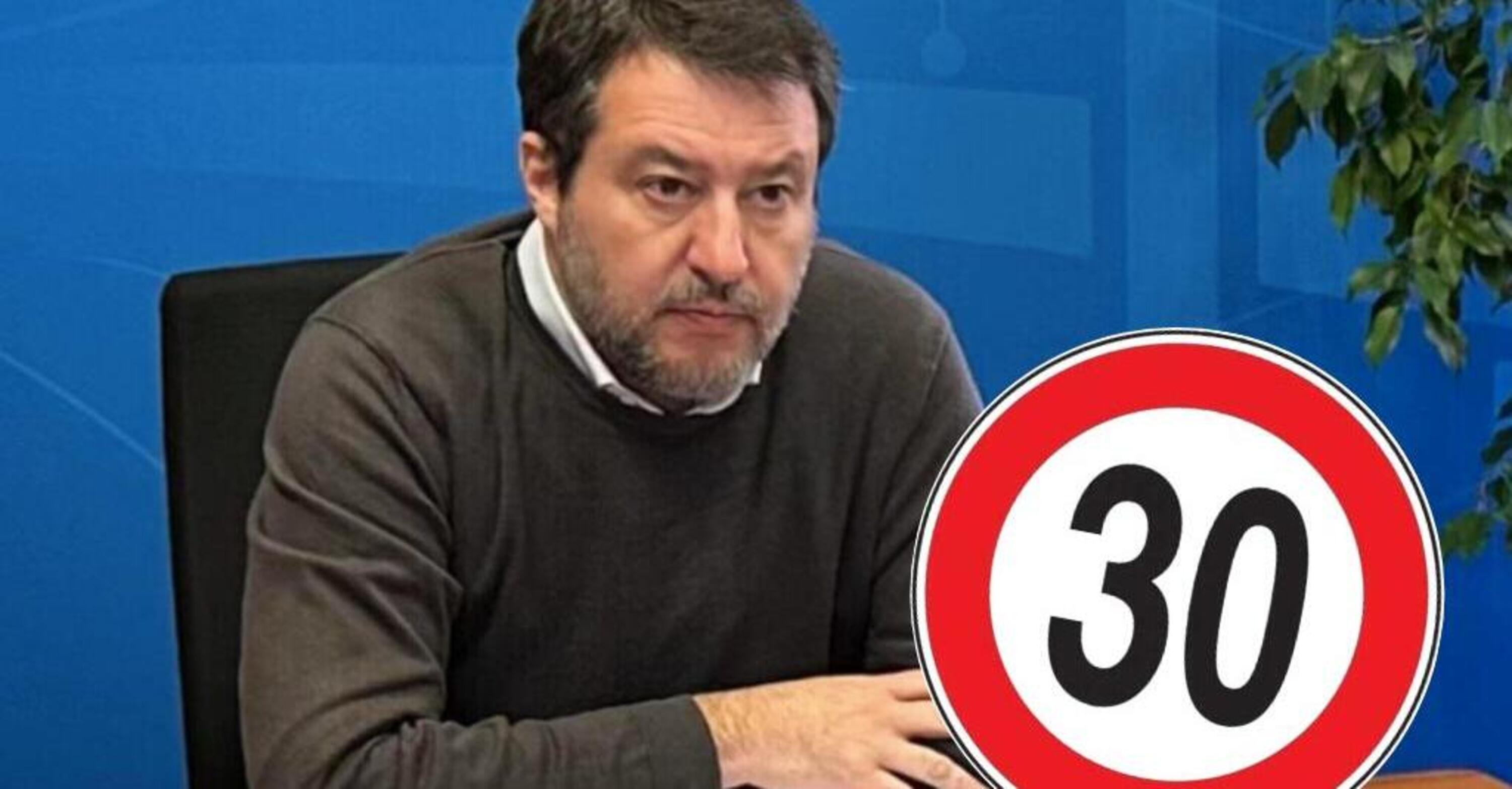Citt&agrave; 30: il ministro Salvini: &quot;Complica la vita a chi vuole lavorare&quot; [VIDEO]