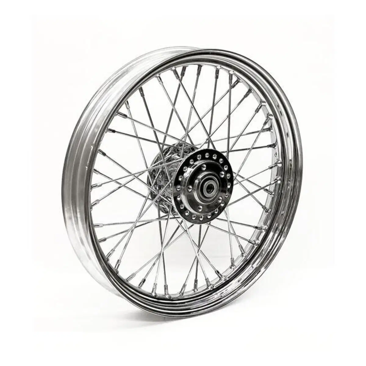 Ruota anteriore a 40 raggi cromata 19x2,5 Per FXR 