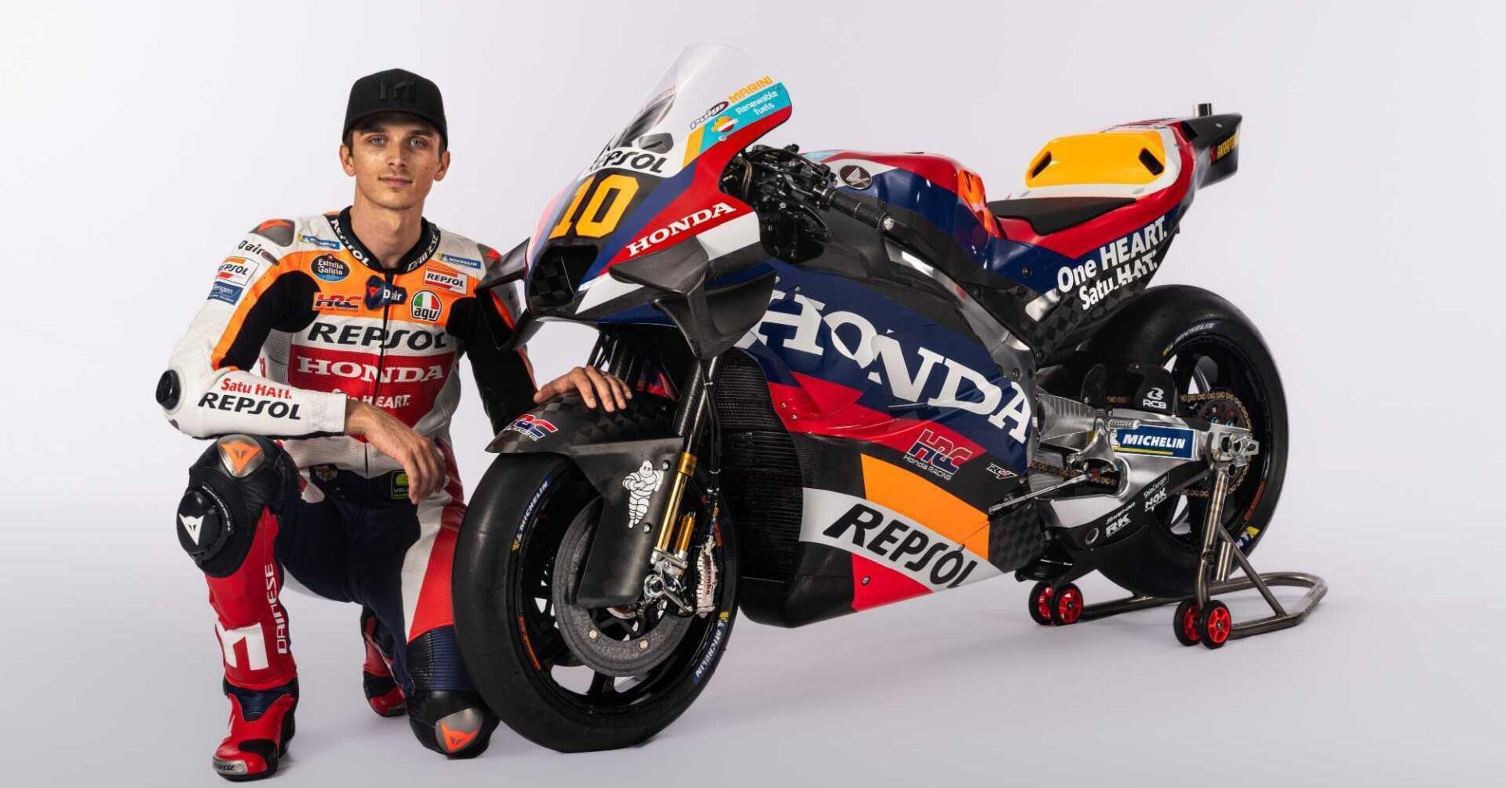 MotoGP 2024. Luca Marini sulla nuova Honda RC213V: &quot;Vogliamo tornare a lottare per la vittoria, quest&#039;anno&quot; (in un ottimo spagnolo)