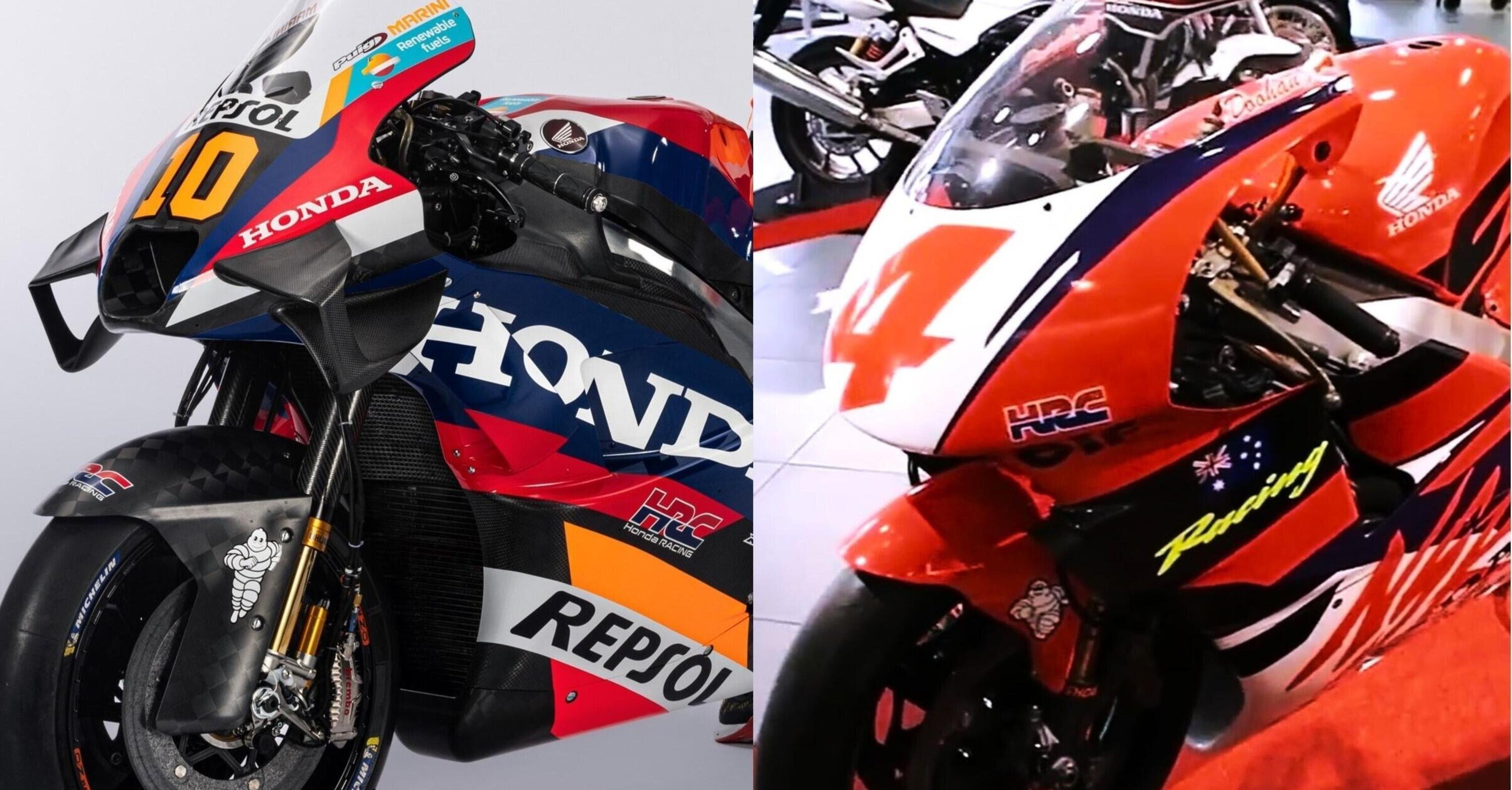 MotoGP 2024. HRC, ritorno al&hellip; rosso, blu e bianco? Mmmh... Confronto tra la nuova RC213V e la NSR 500 di Mick Doohan