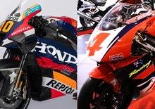 MotoGP 2024. HRC, ritorno al… rosso, blu e bianco? Mmmh... Confronto tra la nuova RC213V e la NSR 500 di Mick Doohan