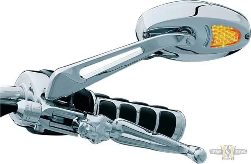 Specchietti cromo con indicatori di direzione Kury 