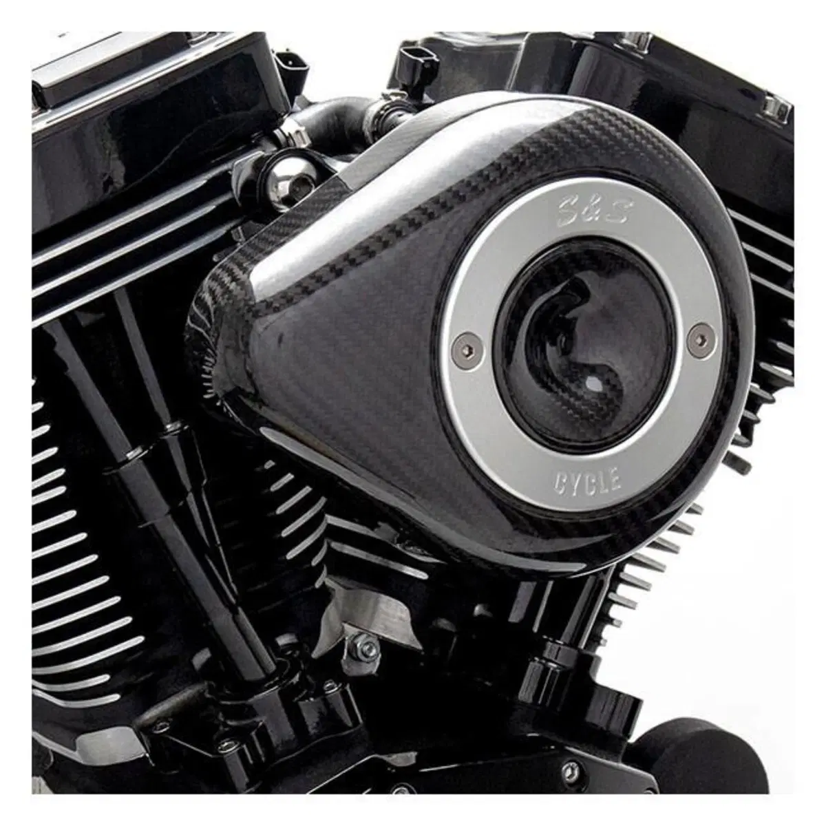 Filtro dell'aria S&S Stealth Teardrop carbonio per 