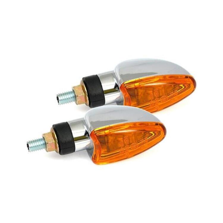 Frecce a led Arrow cromate lente arancio omologate 