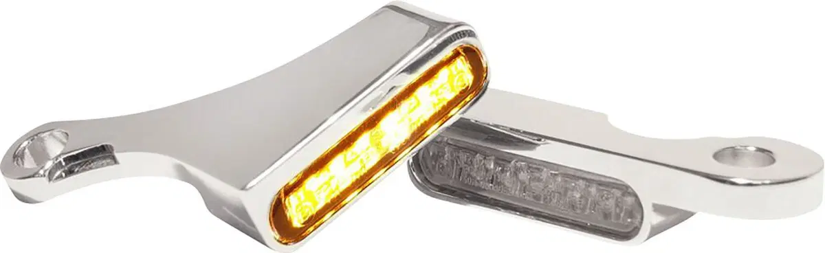 Frecce anteriori LED Omologate cromate Heinz Bikes 