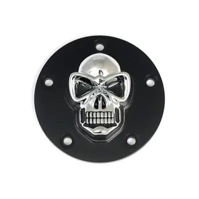 Point Cover Skull nero e cromato per FL, FX, FXR, 