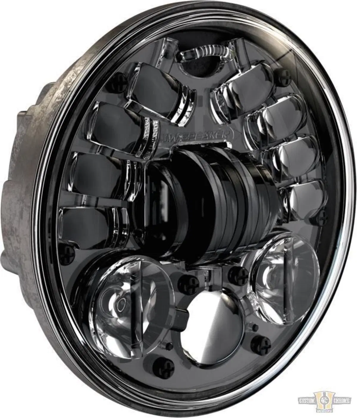 Parabola 5 3/4" LED omologata nera Speaker 