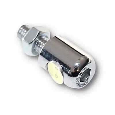 Luce targa LED cromata Hagler omologata Motorcycle 