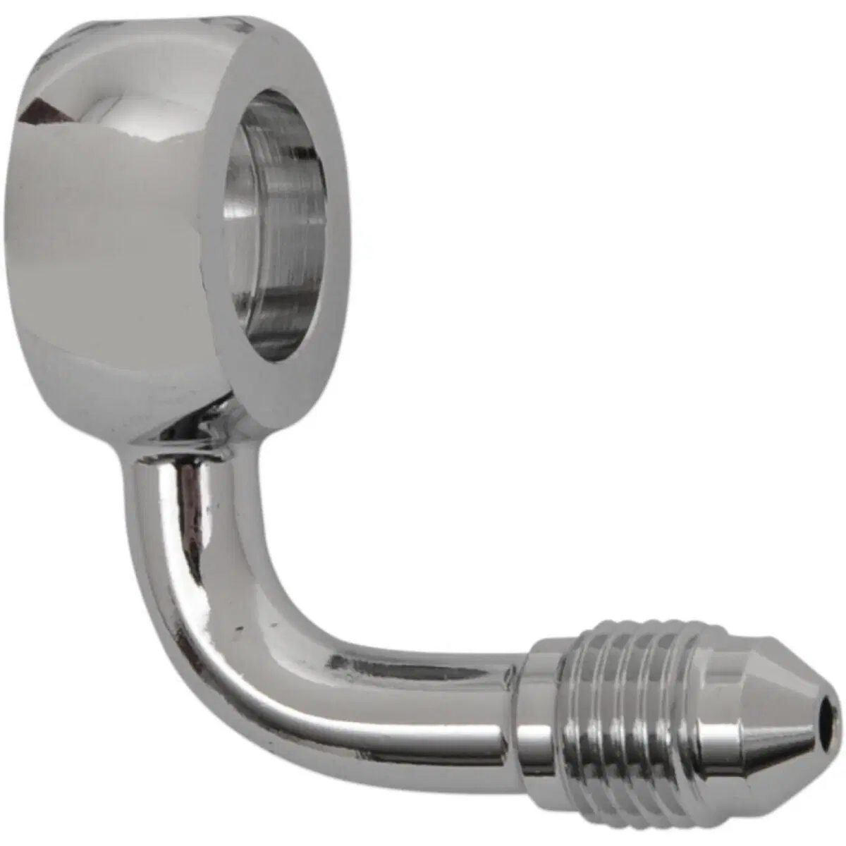 Raccordo cromato 3/8"-24 AN-3 piegato 90 gradi (di Goodridge