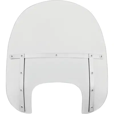 Parabrezza Memphis Fats alto 43 cm trasparente per 