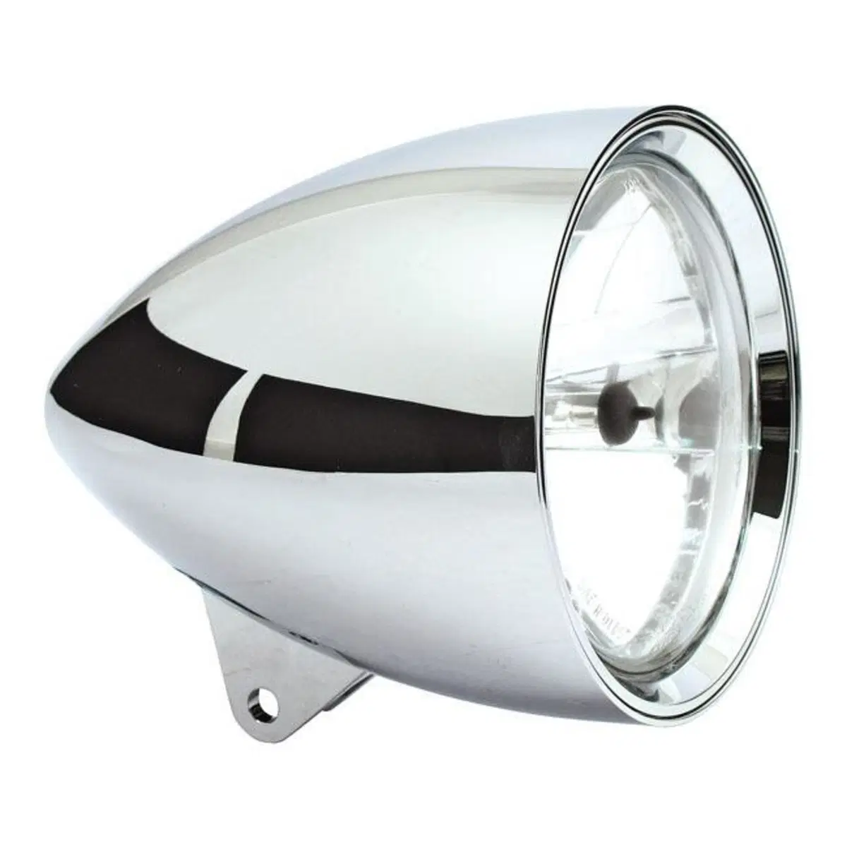 Faro anteriore 7'' Smoothie omologato cromato Moto 