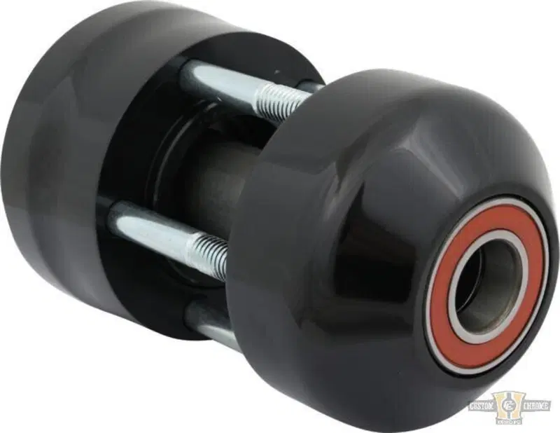 Mozzo billet anteriore nero Custom Chrome 