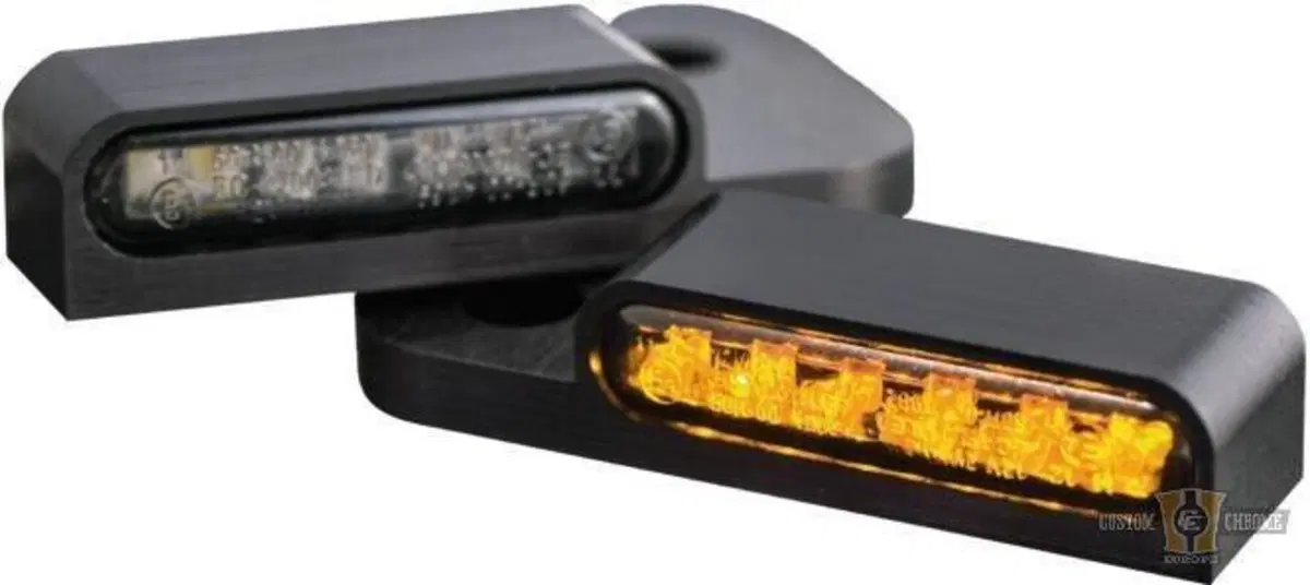 Frecce anteriori LED Omologate nere Heinz Bikes so 