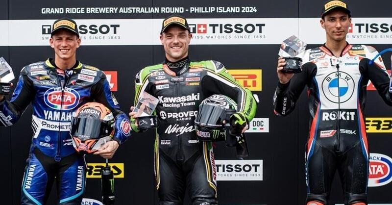 SBK 2024. GP d&#039;Australia. Alex Lowes si impone nella gara sprint di Phillip Island