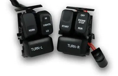 Interruttori neri per Sportster, Dyna, Softail e T 