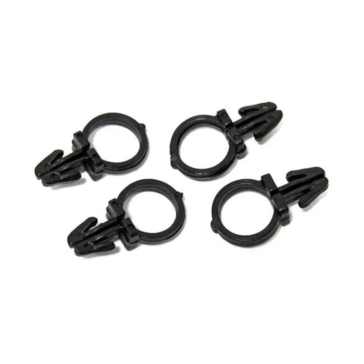 Clips ferma cavo elettrico per manubrio - nere dia 