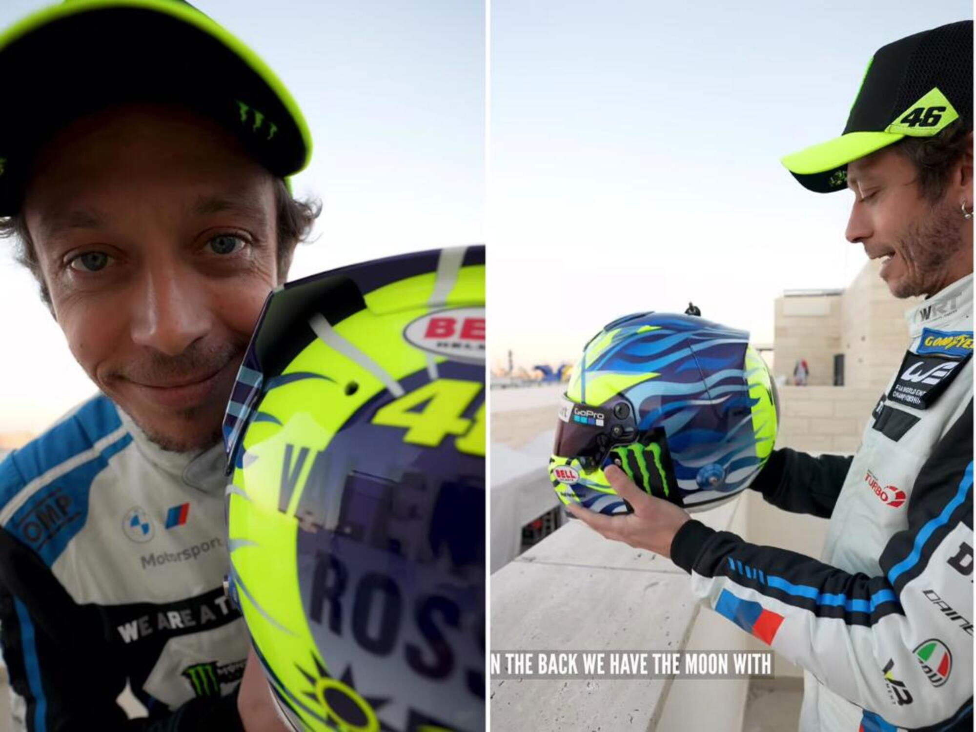 Valentino Rossi ci mostra il suo nuovo casco per il 2024. Ecco come cambia [VIDEO]