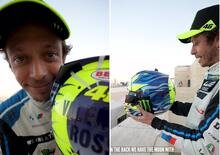Valentino Rossi ci mostra il suo nuovo casco per il 2024. Ecco come cambia [VIDEO]