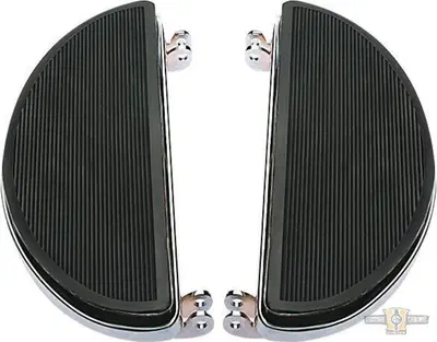 Pedane ovali guidatore ammortizzate cromate Per mo 