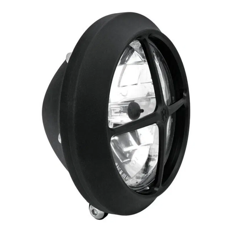 Faro anteriore 5 3/4''Cross Bar omologato nero Performance Machine