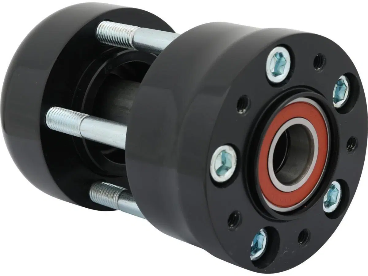 Mozzo billet anteriore nero Custom Chrome 