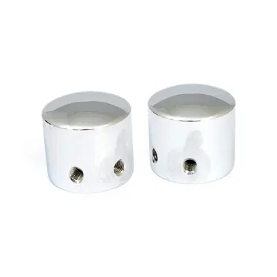 Coperture perno ruota anteriori cromate per Tourin 