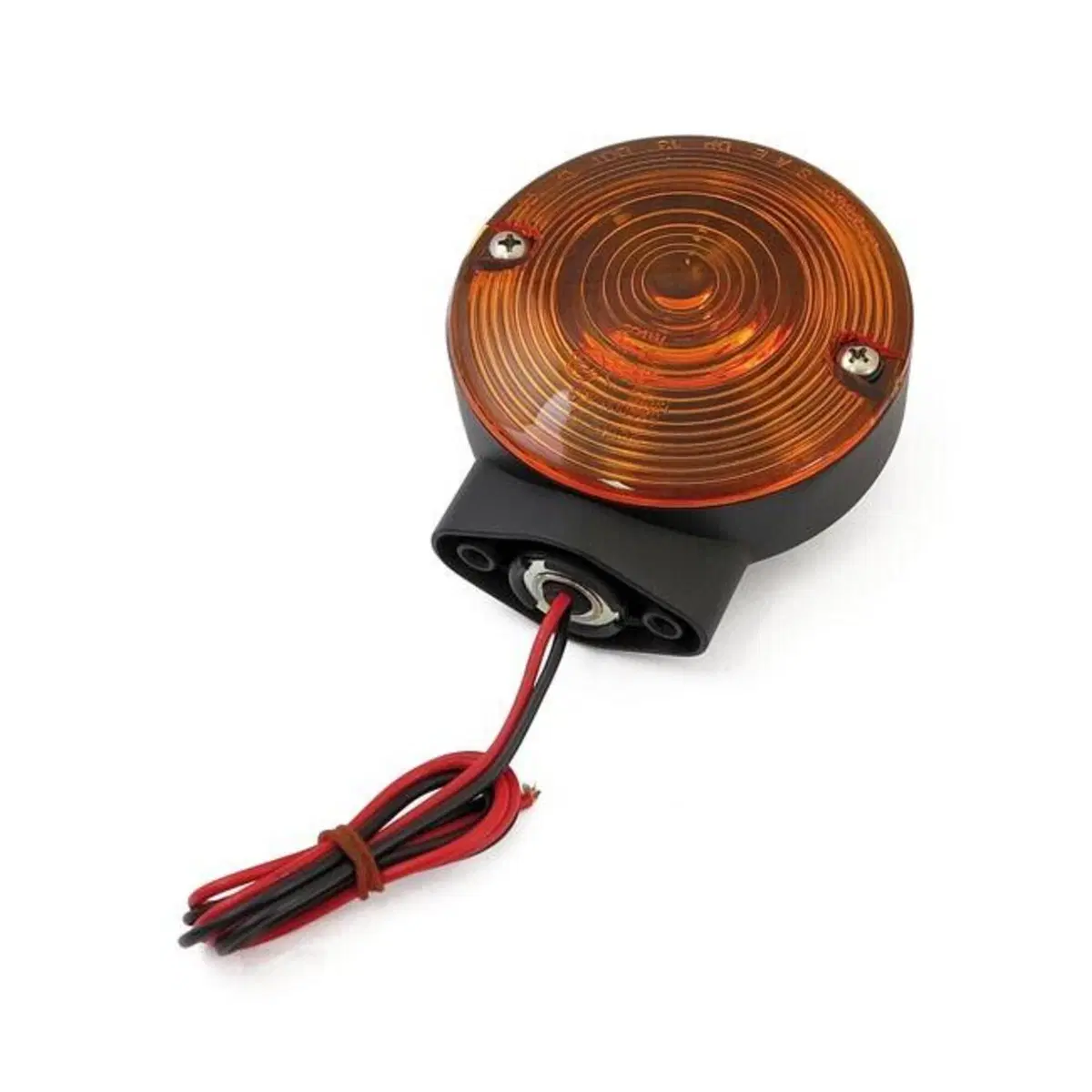 Freccia a lampadina Posteriore nera lente arancio 