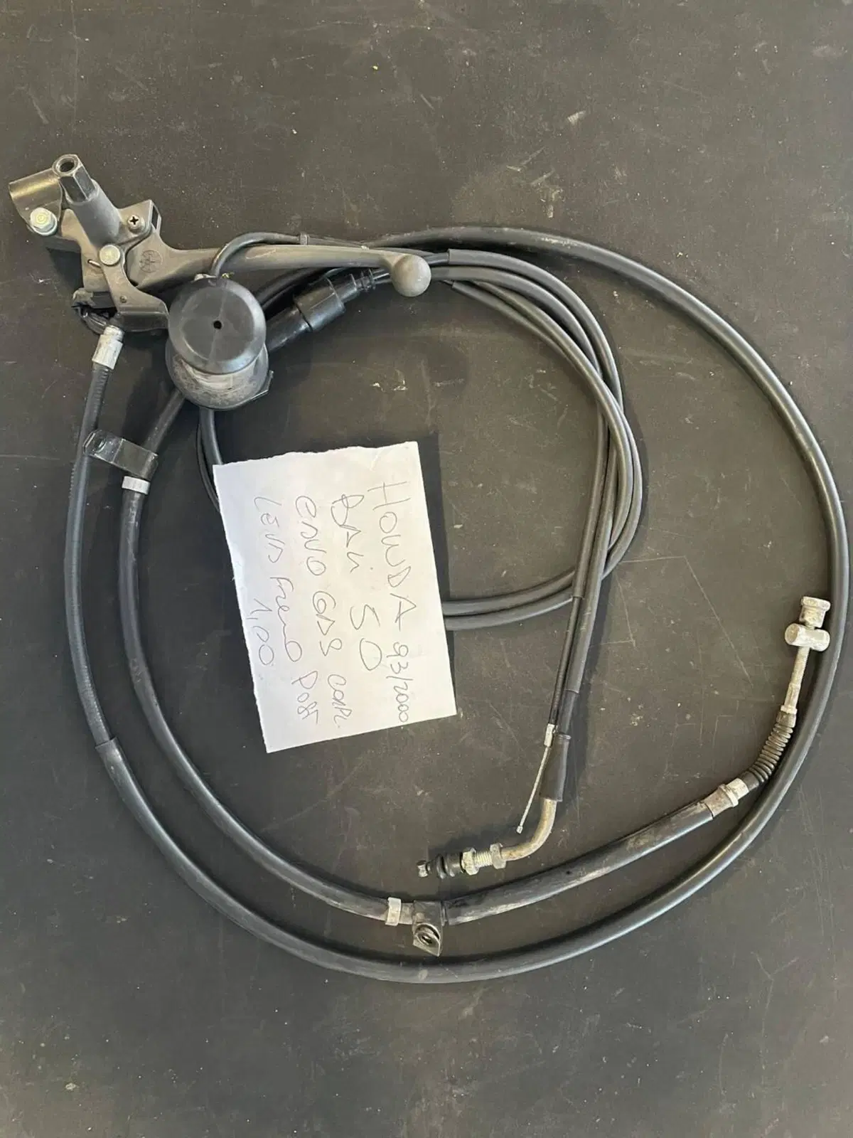 Cavo gas completo leva freno HONDA BALI 50 Kymco (2)