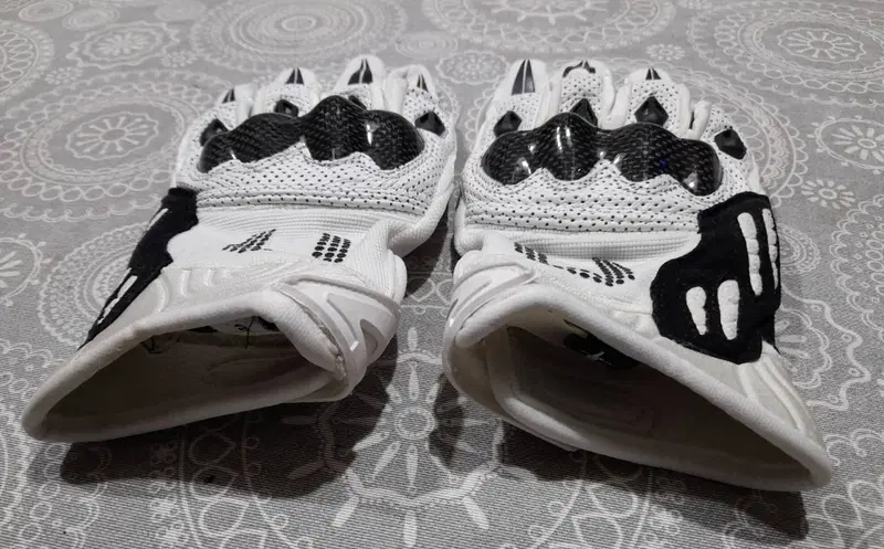 Guanti moto racing pelle + Guanti motocross/bici - 4 Racing (11)