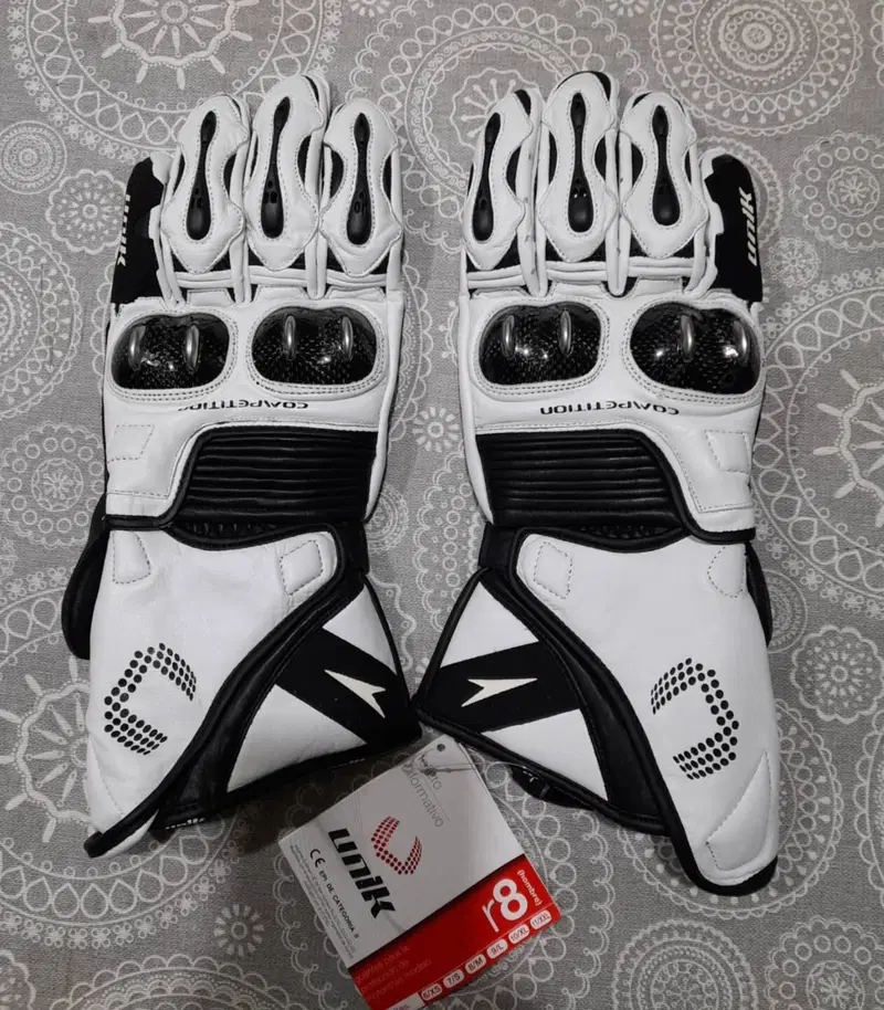 Guanti moto racing pelle + Guanti motocross/bici - 4 Racing