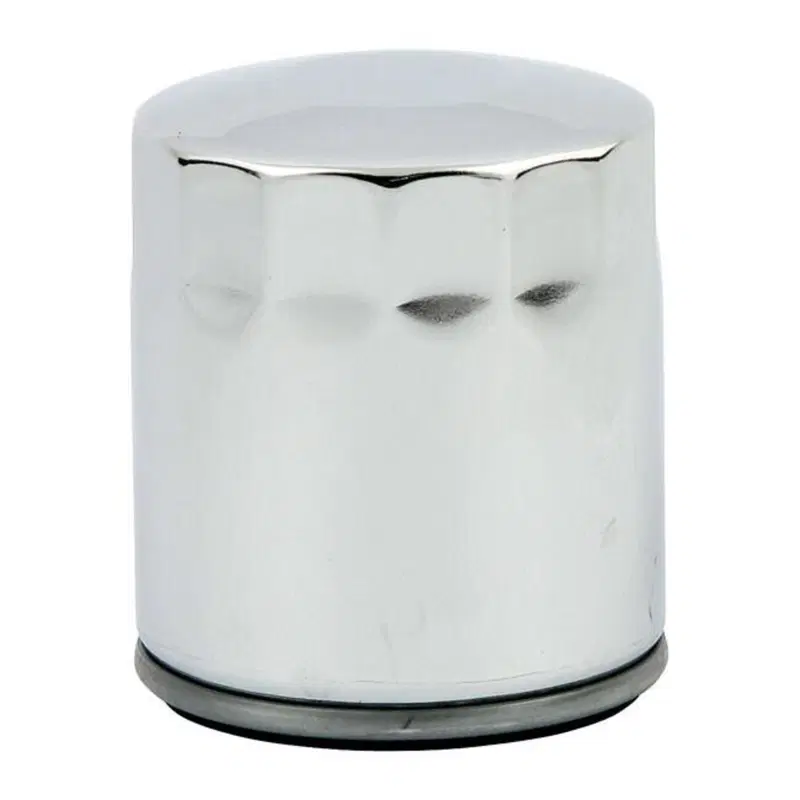 Filtro olio magnetico cromato per Dyna, Softail e 