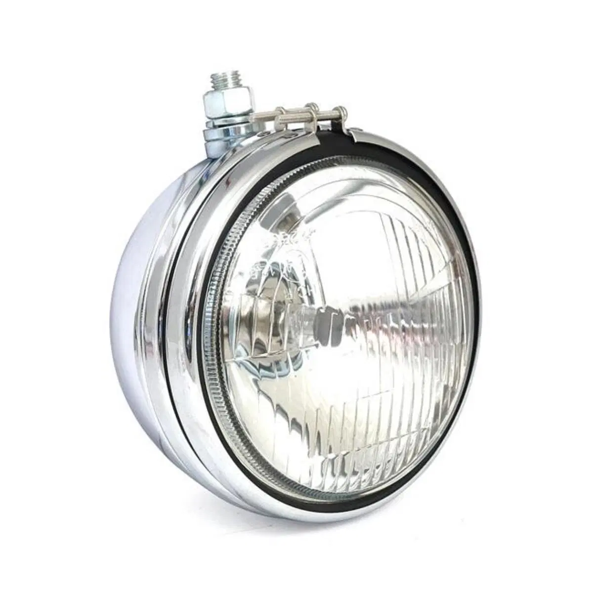 Faro anteriore 5 3/4" cromato omologato replica de 