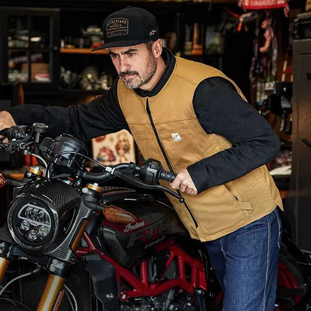 Alpinestars presenta il nuovo gilet Tech-Air 3 Leather & Canvas (15)