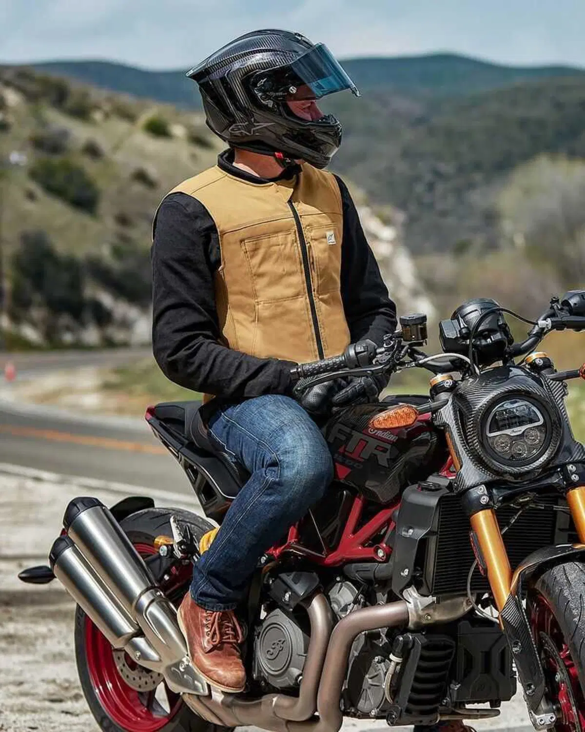 Alpinestars presenta il nuovo gilet Tech-Air 3 Leather & Canvas (22)