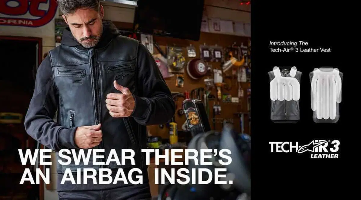 Alpinestars presenta il nuovo gilet Tech-Air 3 Leather & Canvas (77)
