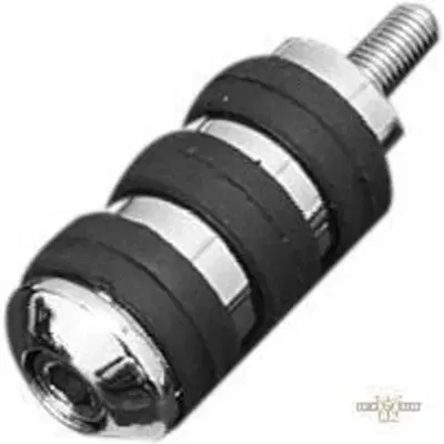 Pedalino cambio vibra-kushion con gomma nera, crom 