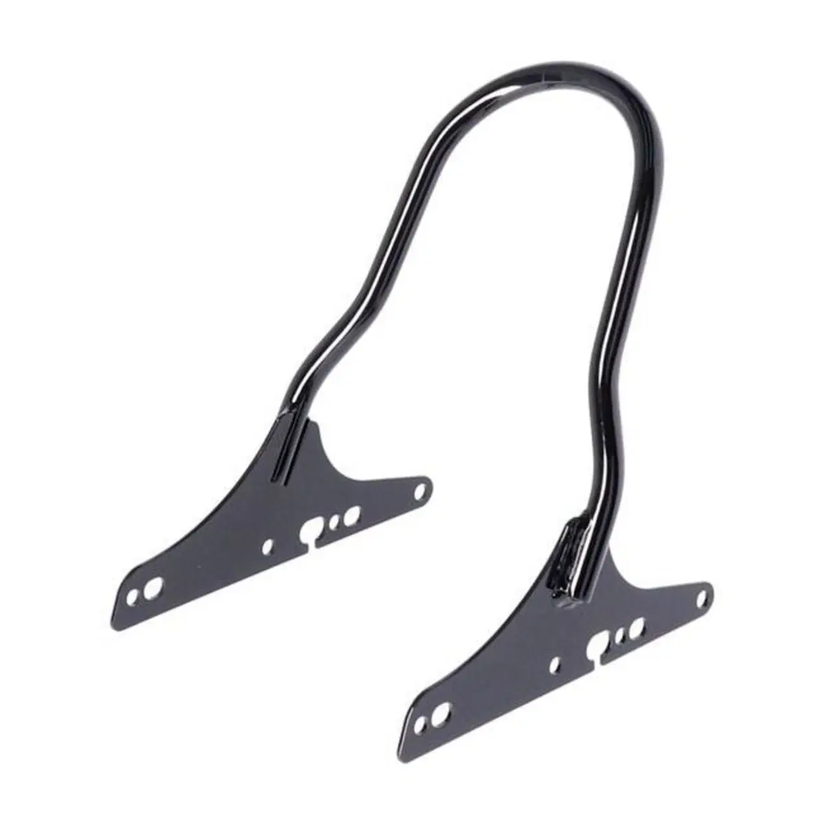 Schienalino basso nero lucido fisso per Sportster* 