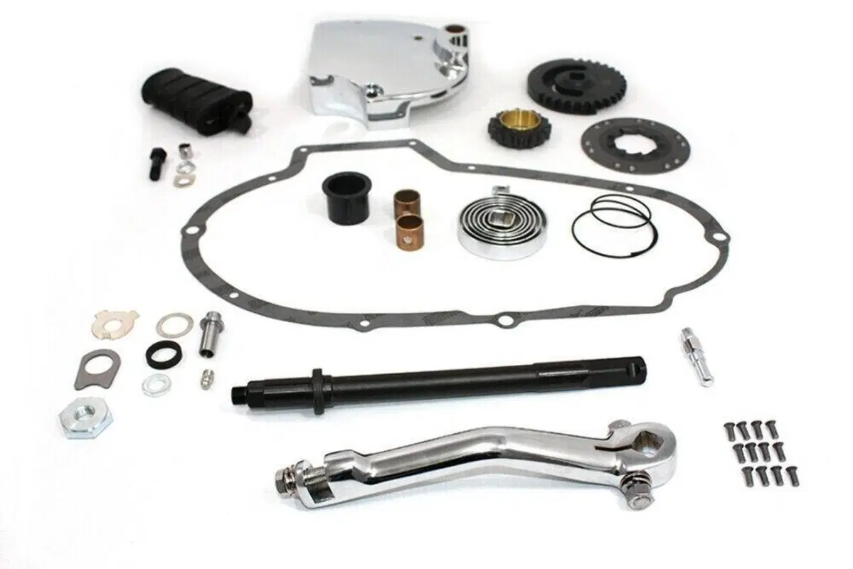 Kickstarter cromato per Sportster dal 1973 al 1976 