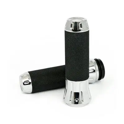 Manopole Cobra billet nere e cromo per accelerator 